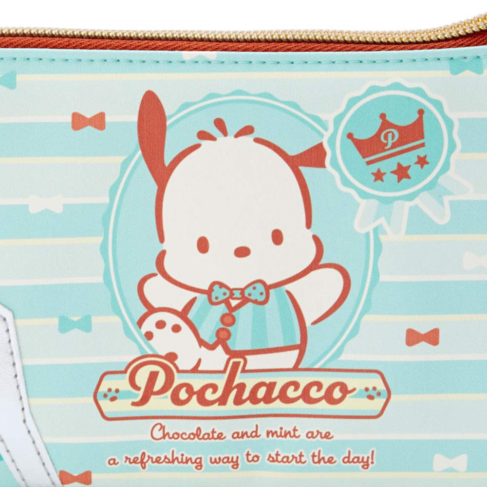 Sanrio ポチャッコ バニティポーチ ミント チョコミント サマンサタバサプチチョイスのサンリオ「ポチャッコ」ポーチ